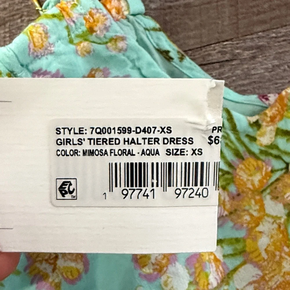 NWT Vineyard Vines Girls Tiered Halter Dress - XS